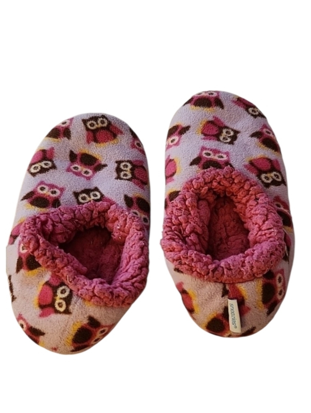 Snoozie SZ6 Pink Owl Slippers